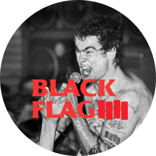 Black Flag Motiv D Anstecker mit Sicherheitsnadel Ø 25mm