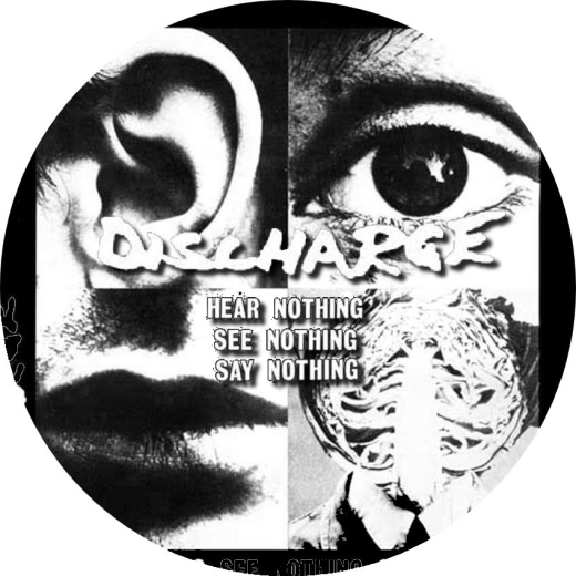 Discharge Motiv 36 Ø25mm Button mit Sicherheitsnadel