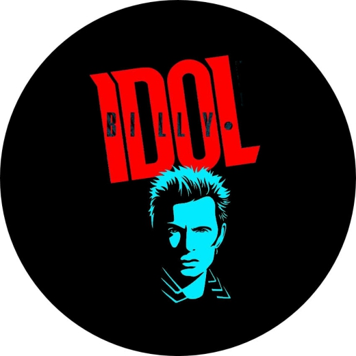 Idol, Billy Idol Motiv 3 Anstecker mit Sicherheitsnadel Ø 25mm