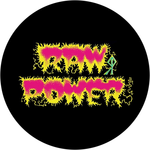 Raw Power Motiv 1 Anstecker mit Sicherheitsnadel Ø 25 mm