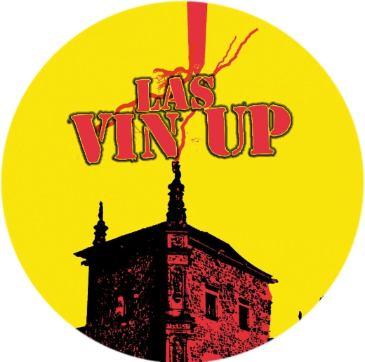 Las Vin Up Motiv 1 Anstecker mit Sicherheitsnadel Ø 25 mm
