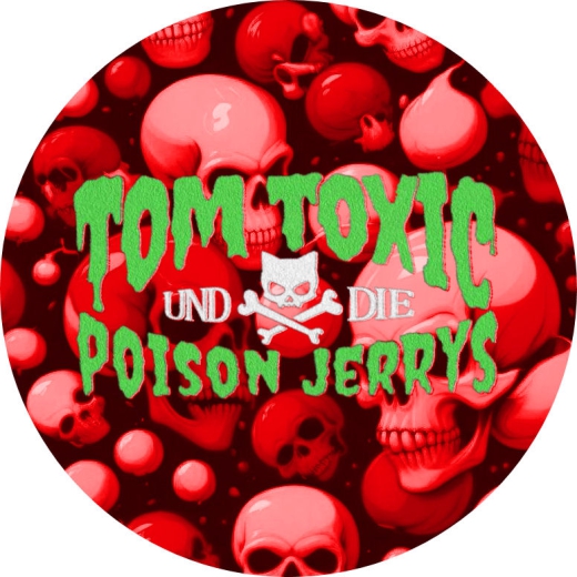 Tom Toxic und die Poison Jerrys Motiv 1 Anstecker mit Sicherheitsnadel Ø 25 mm