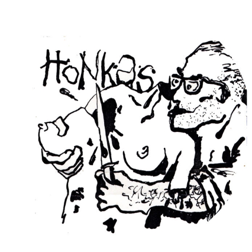 Honkas Motiv 1 Anstecker mit Sicherheitsnadel Ø 25 mm