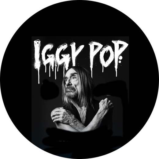 Pop, Iggy Pop Motiv 3 Anstecker mit Sicherheitsnadel Ø 25mm