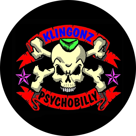 Klingonz Motiv 2 Anstecker mit Sicherheitsnadel Ø 25 mm