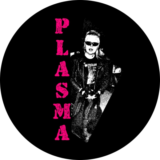 Plasma Motiv 1 Anstecker mit Sicherheitsnadel Ø 25 mm