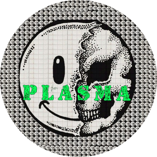 Plasma Motiv 3 Anstecker mit Sicherheitsnadel Ø 25 mm