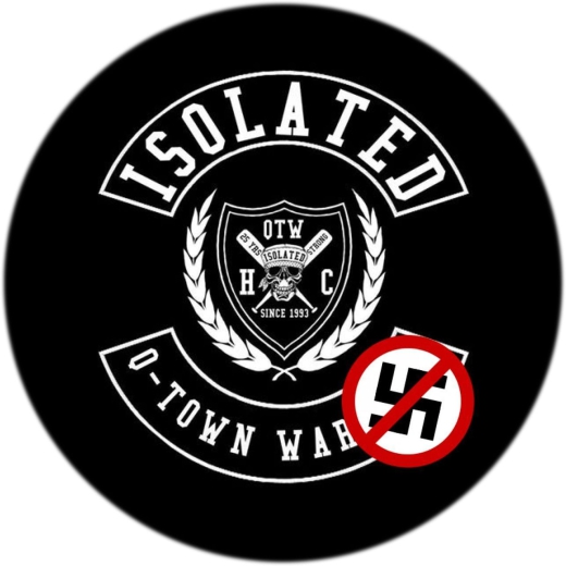 Isolated QTW Q-Town Warrior Motiv 1 Anstecker mit Sicherheitsnadel Ø 25 mm