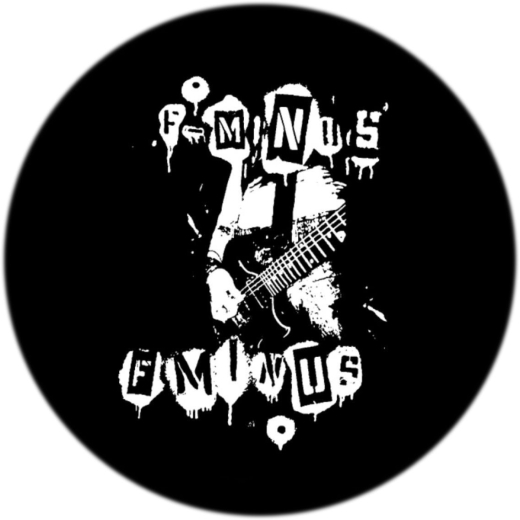 F-Minus Motiv 3 Anstecker mit Sicherheitsnadel Ø 25 mm