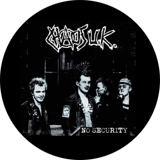 Chaos U.K. Motiv 4 Anstecker mit Sicherheitsnadel Ø 25mm