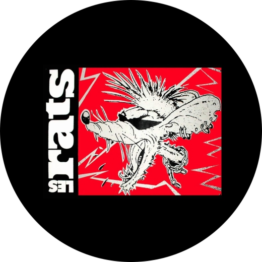 Les Rats Motiv 3 Anstecker mit Sicherheitsnadel Ø 25 mm