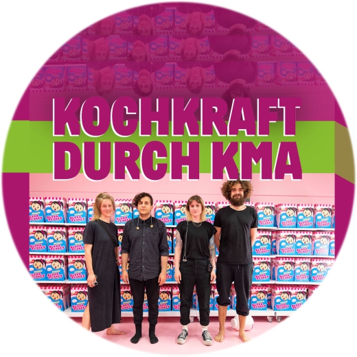 Kochkraft durch KMA Motiv 1 Anstecker mit Sicherheitsnadel Ø 25 mm