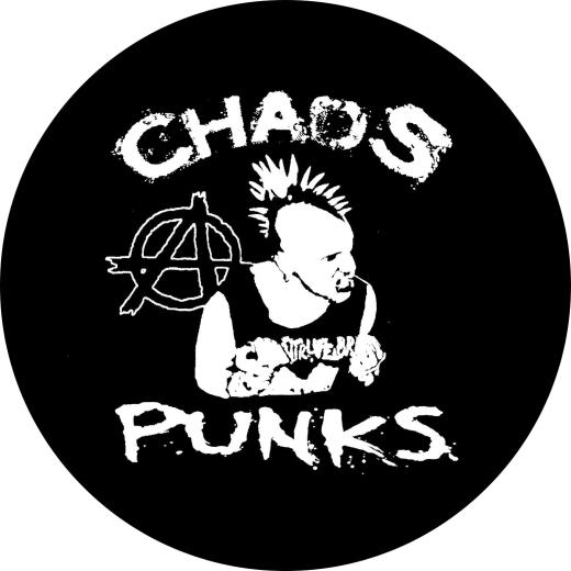 Chaos Punks Motiv 1 Anstecker mit Sicherheitsnadel Ø 25 mm