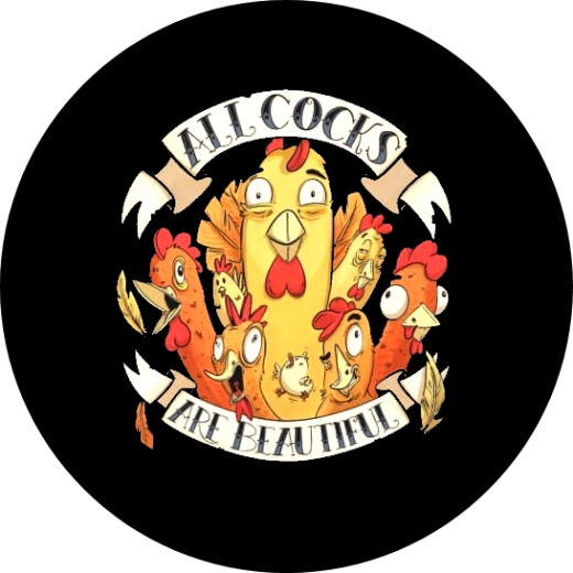 A.C.A.B. All Cocks Are Beautiful mit Sicherheitsnadel Ø 25mm