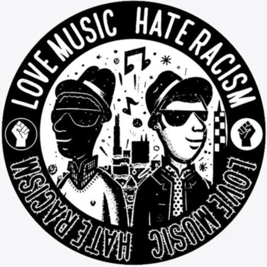 Ska against racism Anstecker mit Sicherheitsnadel Ø 25mm