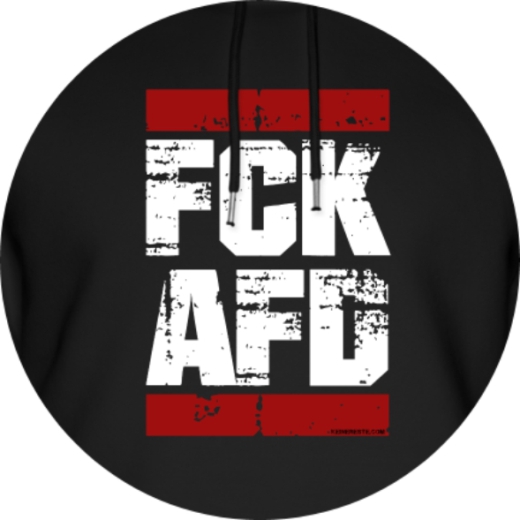 FCKAFD Fuck AfD Anstecker mit Sicherheitsnadel Ø 25mm