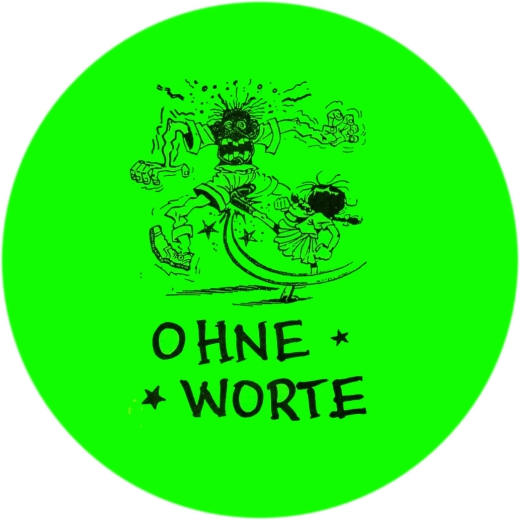 Ohne Worte Motiv 1 Anstecker mit Sicherheitsnadel Ø 25 mm