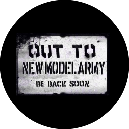 New Model Army Motiv 63 Anstecker mit Sicherheitsnadel Ø 25 mm