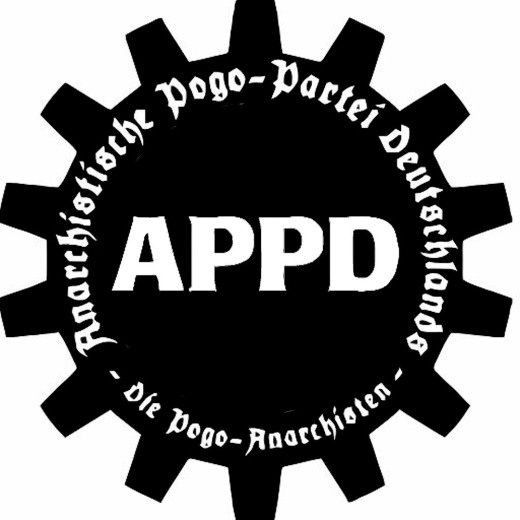 APPD Anarchistische Pogo-Partei Deutschland Motiv 2 Anstecker mit Sicherheitsnadel Ø 25mm