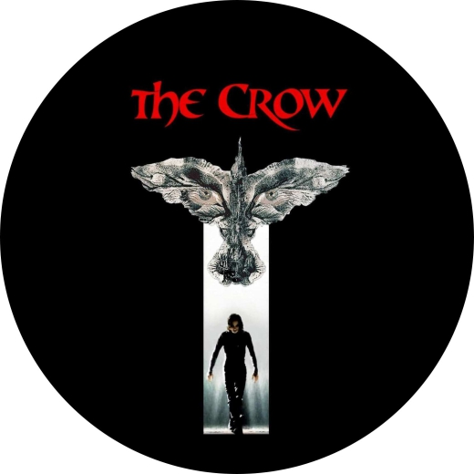 The Crow Motiv 1 Anstecker mit Sicherheitsnadel Ø 25 mm