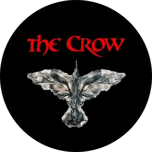 The Crow Motiv 2 Anstecker mit Sicherheitsnadel Ø 25 mm