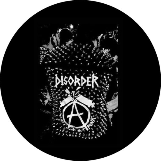 Disorder Motiv 4 Anstecker mit Sicherheitsnadel Ø 25mm