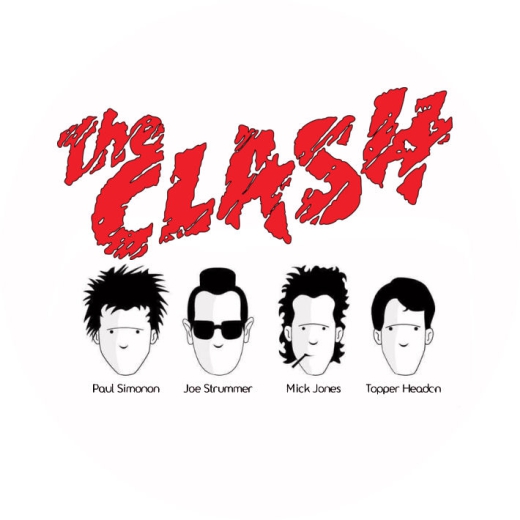Clash, The Clash Motiv N Anstecker mit Sicherheitsnadel Ø 25mm