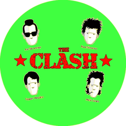 Clash, The Clash Motiv Q Anstecker mit Sicherheitsnadel Ø 25mm