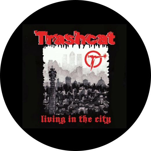 Trashcat Motiv 4 Anstecker mit Sicherheitsnadel Ø 25 mm