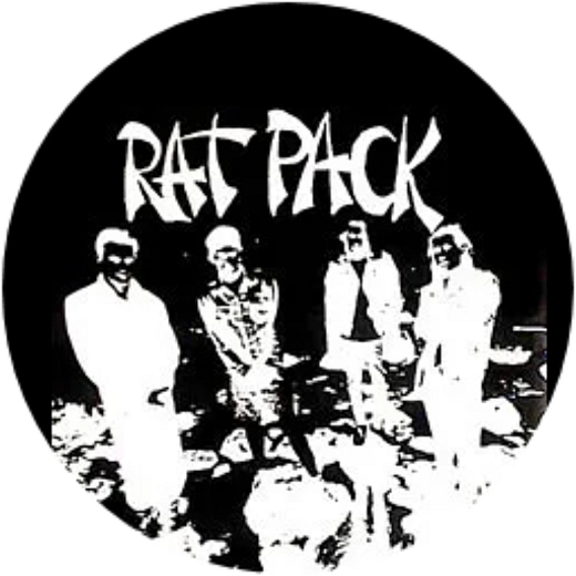Rat Pack Motiv 2 Anstecker mit Sicherheitsnadel Ø 25 mm