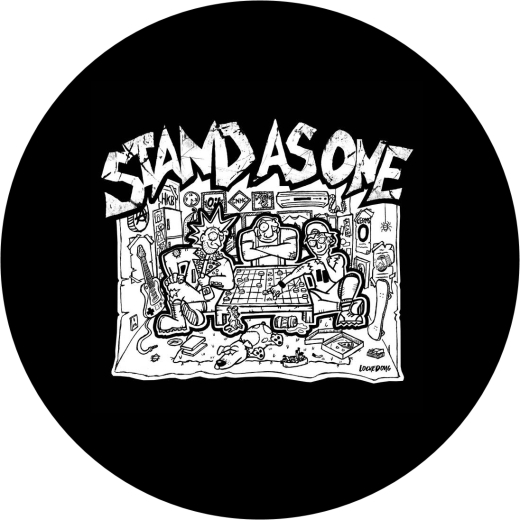 Stand As One Motiv 1 Anstecker mit Sicherheitsnadel Ø 25 mm