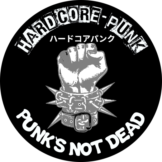 Hardcore-Punk Punk´s Not Dead Motiv 2 Anstecker mit Sicherheitsnadel Ø 25 mm