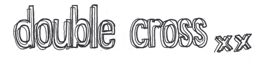 Double Cross Motiv 1 Anstecker mit Sicherheitsnadel Ø 25 mm