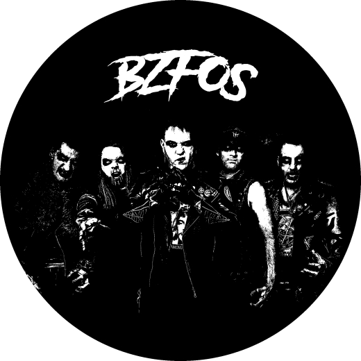 Bloodsucking Zombies From Outer Space BZFOS Motiv 2 Anstecker mit Sicherheitsnadel Ø 25 mm