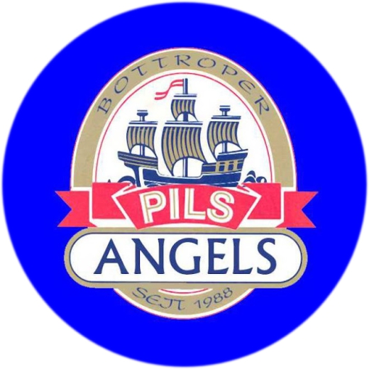 Pils-Angels Motiv 2 Anstecker mit Sicherheitsnadel Ø 25 mm
