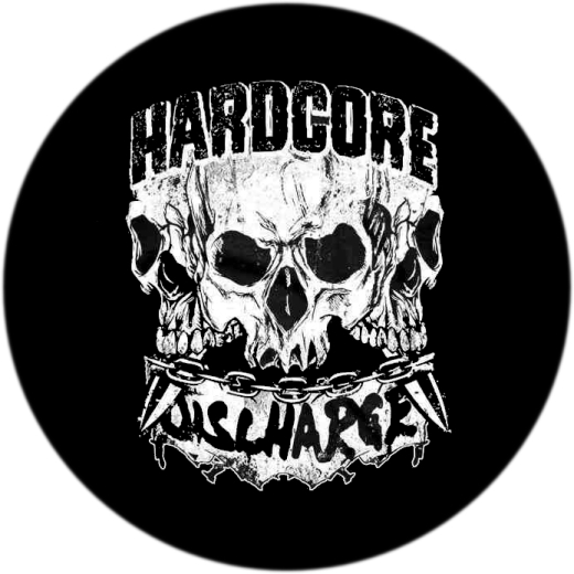 Discharge Motiv 38 Anstecker mit Sicherheitsnadel Ø 25 mm