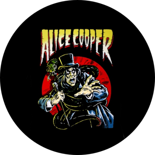 Cooper, Alice Cooper Motiv 4 Anstecker mit Sicherheitsnadel Ø 25mm