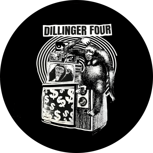 Dillinger Four Motiv 3 Anstecker mit Sicherheitsnadel Ø 25 mm