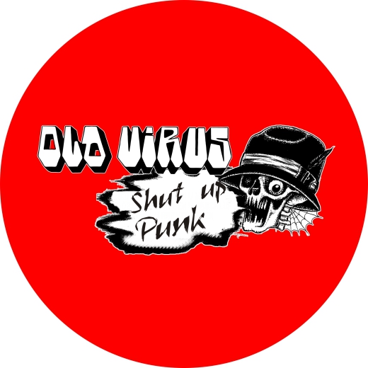 Old Virus Motiv 3 Anstecker mit Sicherheitsnadel Ø 25 mm