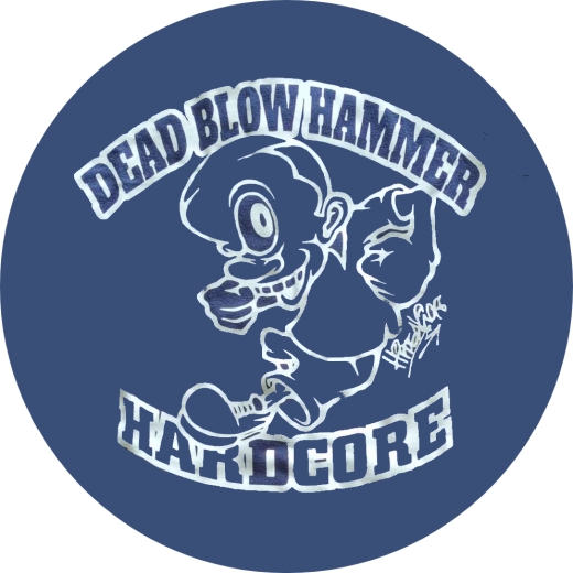 Dead Blow Hammer Motiv 1 Anstecker mit Sicherheitsnadel Ø 25 mm