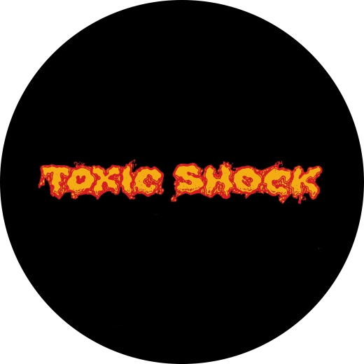 Toxic Shock Motiv 1 Anstecker mit Sicherheitsnadel Ø 25 mm