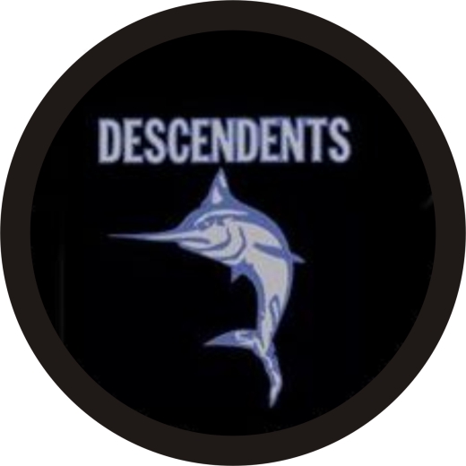 Descendants Motiv 6 Anstecker mit Sicherheitsnadel Ø 25 mm