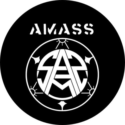 Amass Motiv 2 Anstecker mit Sicherheitsnadel Ø 25mm