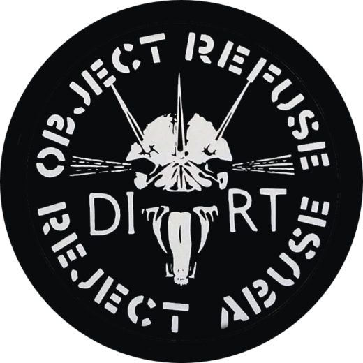 Dirt Motiv 3 Anarchopunk Anstecker mit Sicherheitsnadel Ø 25mm