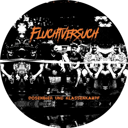 Fluchtversuch Motiv 2 Anstecker mit Sicherheitsnadel Ø 25 mm