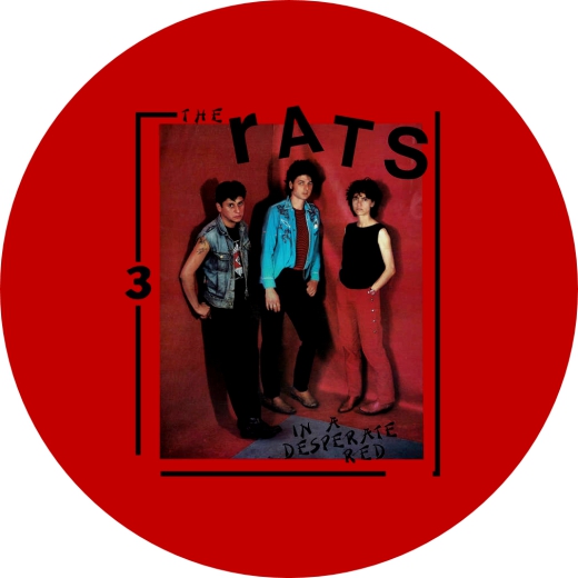 Rats, The Rats (UK 1980) Motiv 1 Anstecker mit Sicherheitsnadel Ø 25mm
