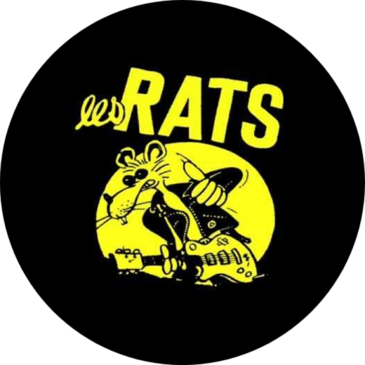 Rats, Les Rats (France) Motiv 2 Anstecker mit Sicherheitsnadel Ø 25mm