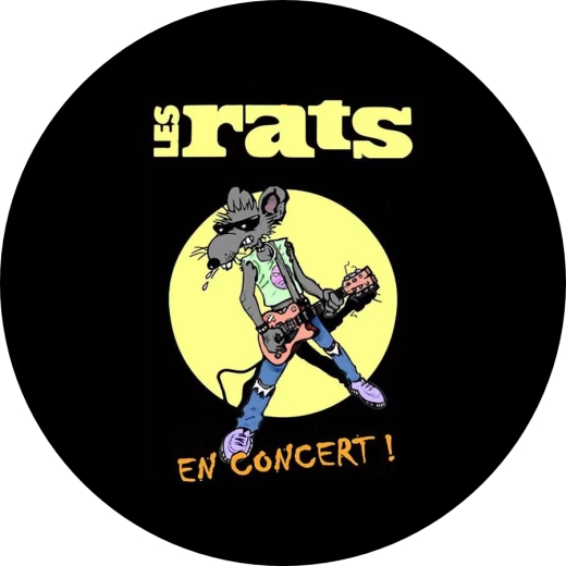 Rats, Les Rats (France) Motiv 3 Anstecker mit Sicherheitsnadel Ø 25mm