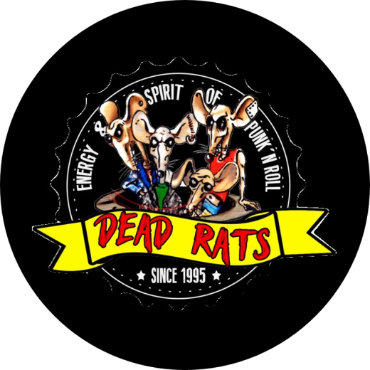 Dead Rats Motiv 1 Anstecker mit Sicherheitsnadel Ø 25 mm