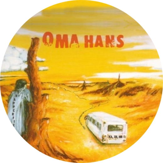 Oma Hans Motiv 1 Anstecker mit Sicherheitsnadel Ø 25 mm